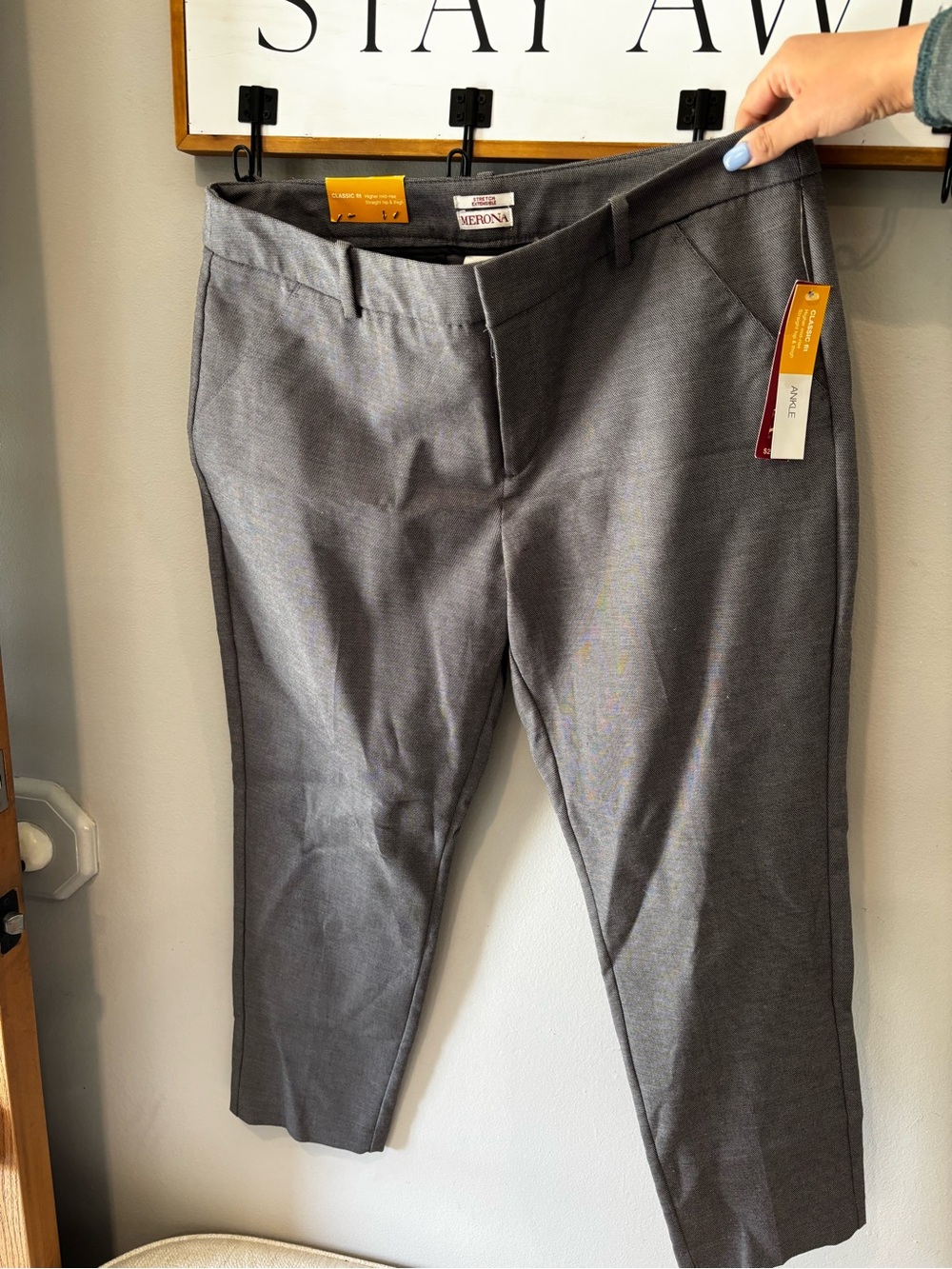 Merona Men's Gray Dress Pants - Tailored Straight Leg